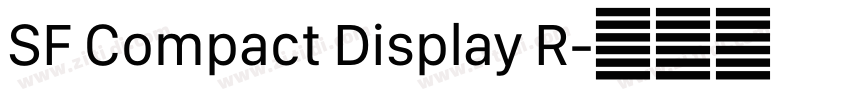 SF Compact Display R字体转换